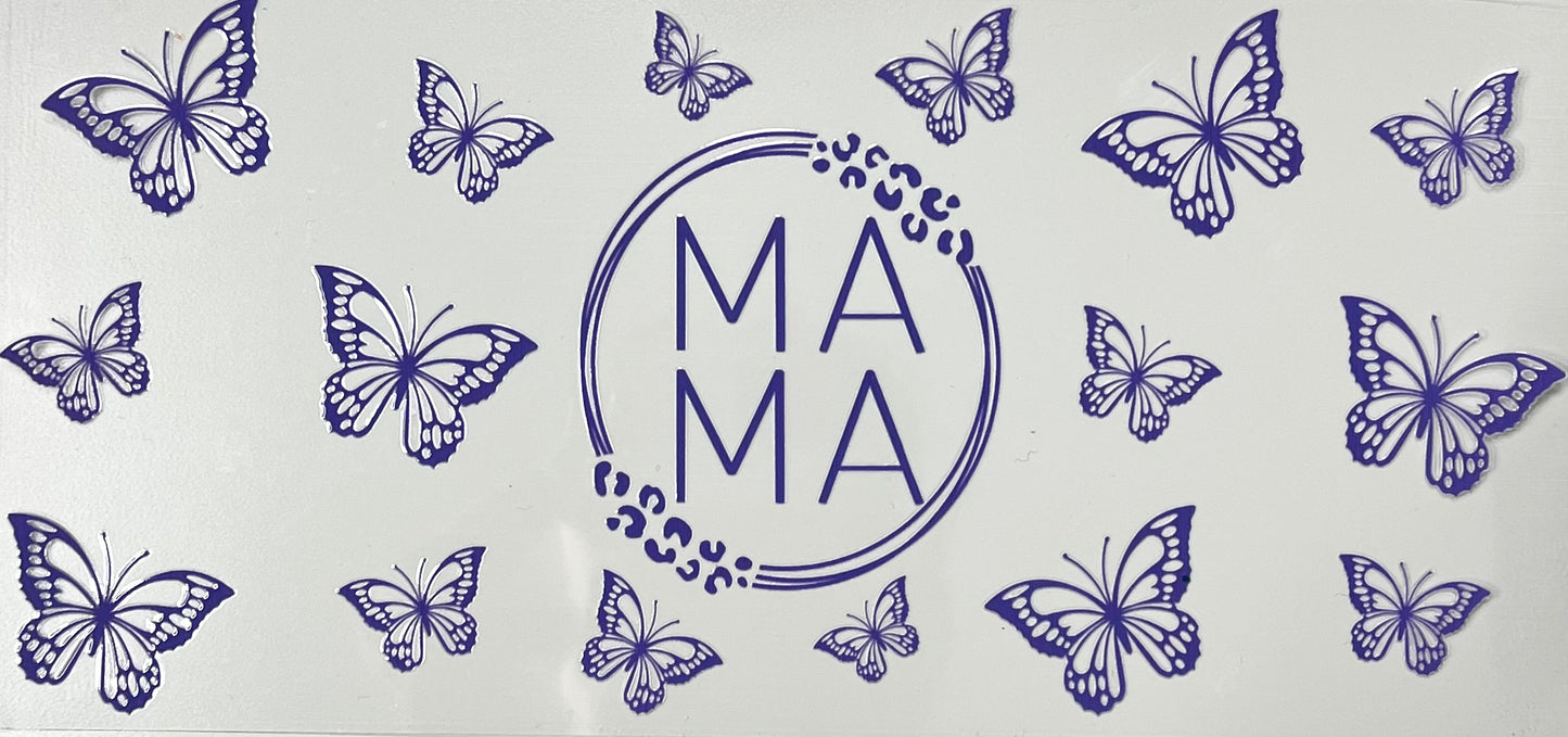 Purple butterflies mama
