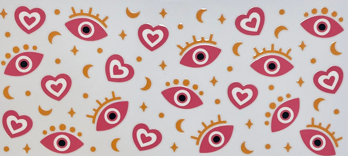 Pink evil eye