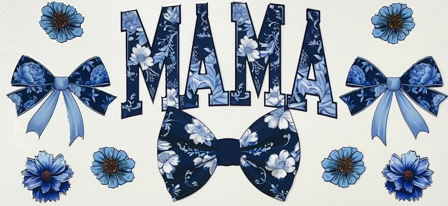 Blue bows Mama