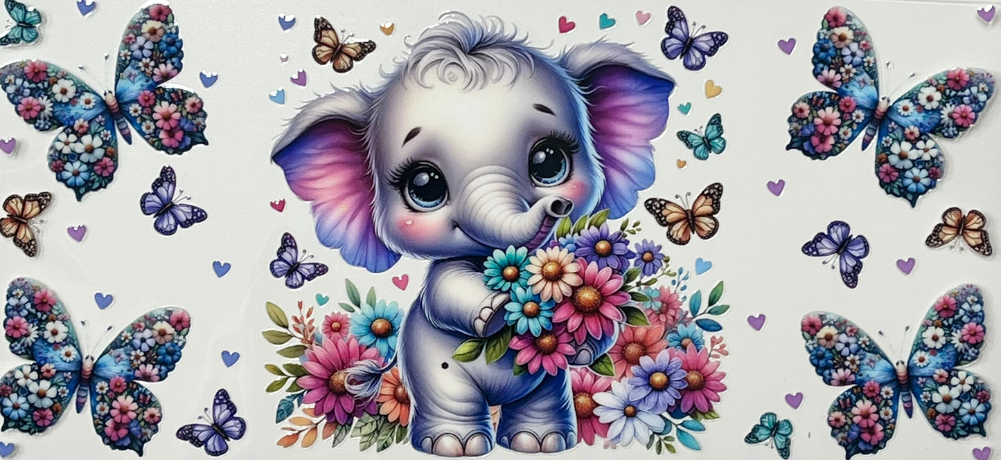 Floral Baby Elephant