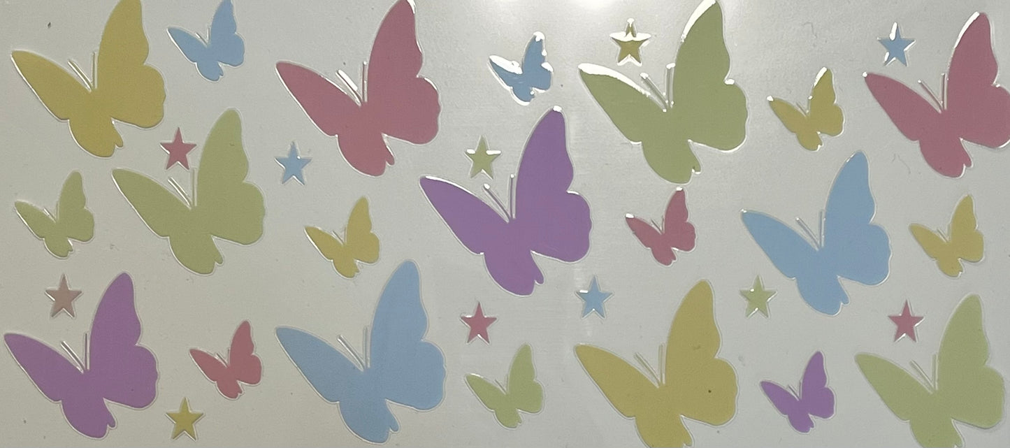 Pastel butterflies